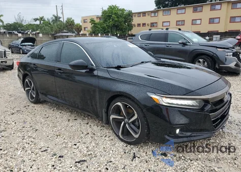 2021 Honda Accord Sport Se из США, поврежденный, VIN 1HGCV1F47MA034064